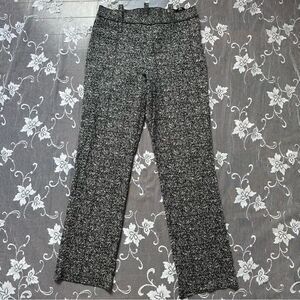 Marie Saint Pierre Black and White Marbled Wool Pants Sz 0